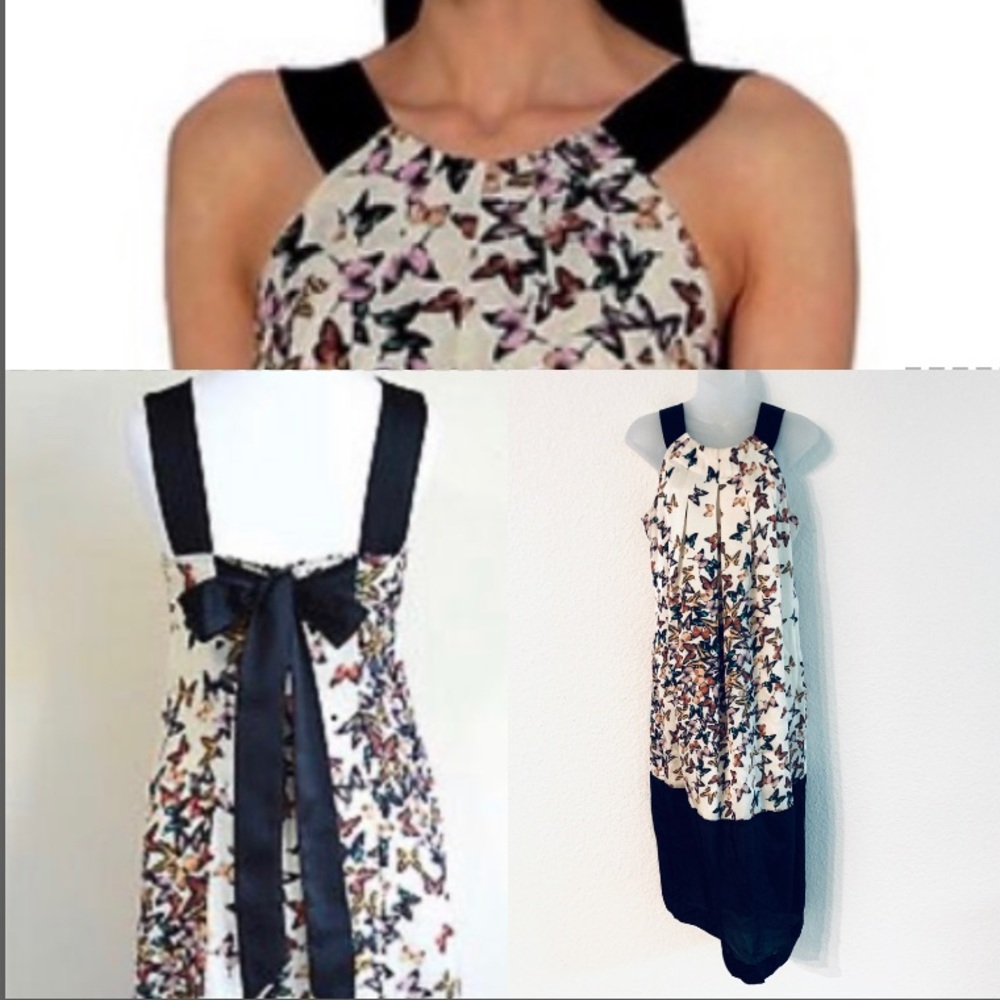 Ted Baker Butterfly Midi Dress Size 8 Sleeveless - Picture 15 of 16